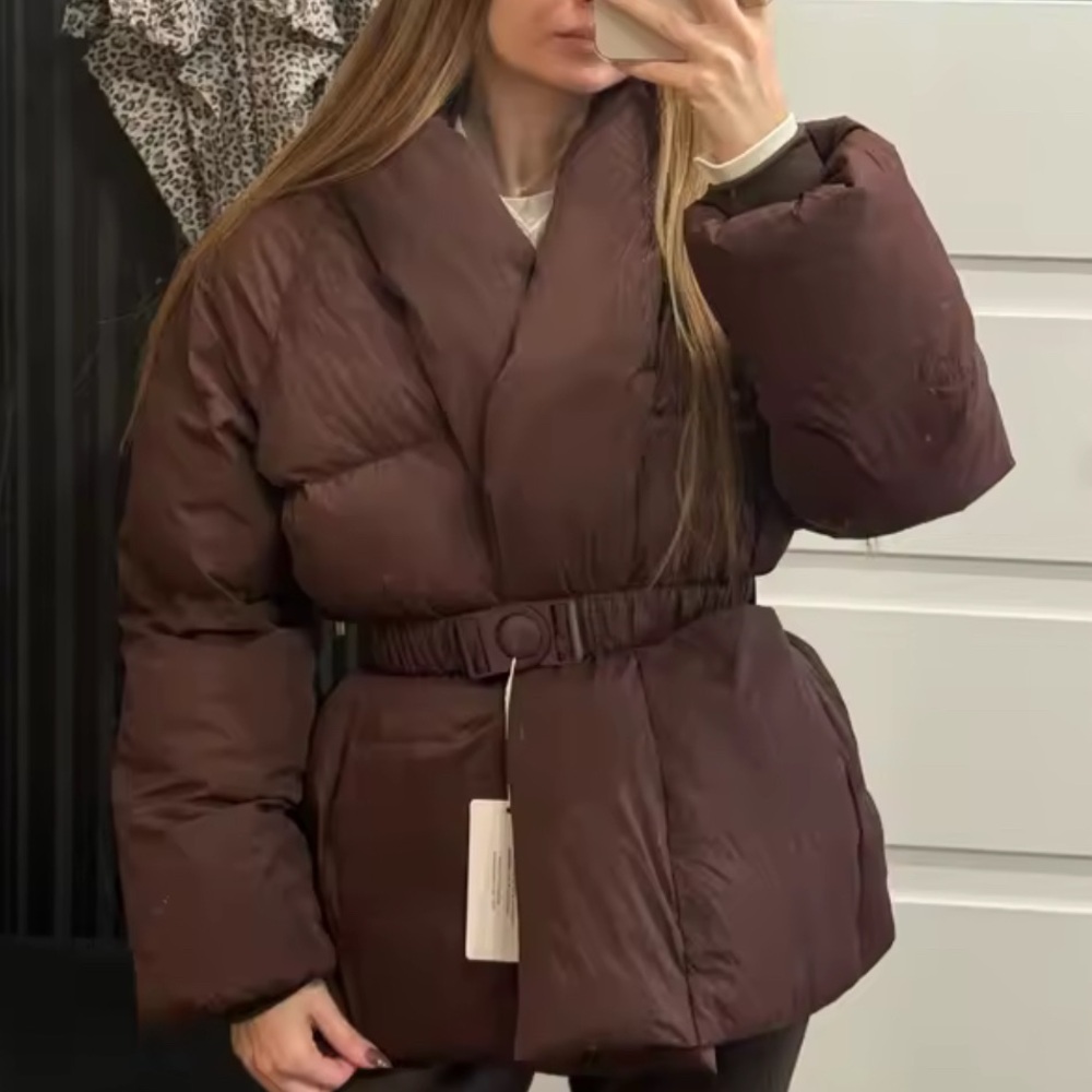 NEW $169 Lucy Goose Faux Trendy Puffer Coat - Picture 6 of 9